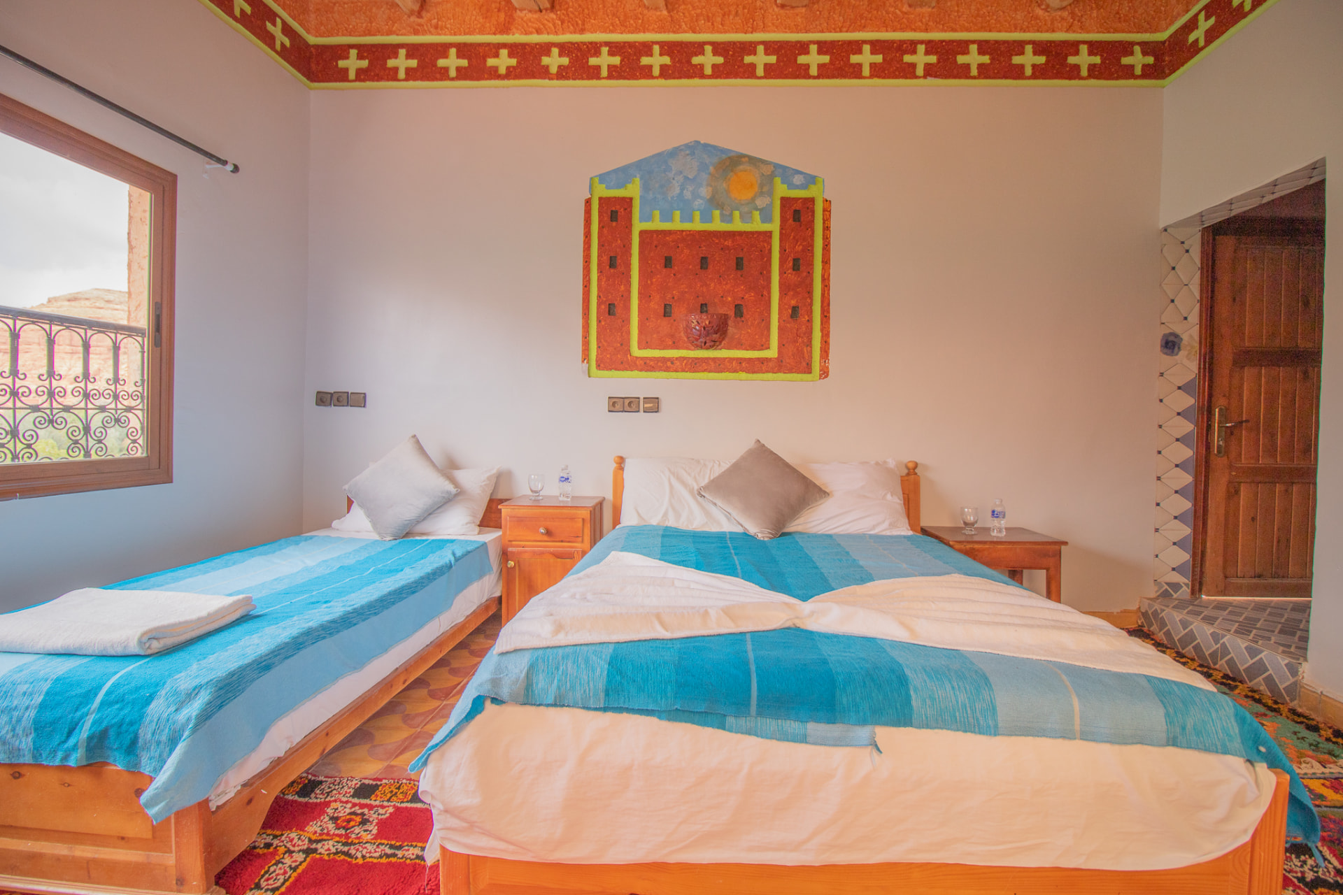 Triple Room — Kasbah View at Hotel Awayou Valée Rose — photograph 2 of 5