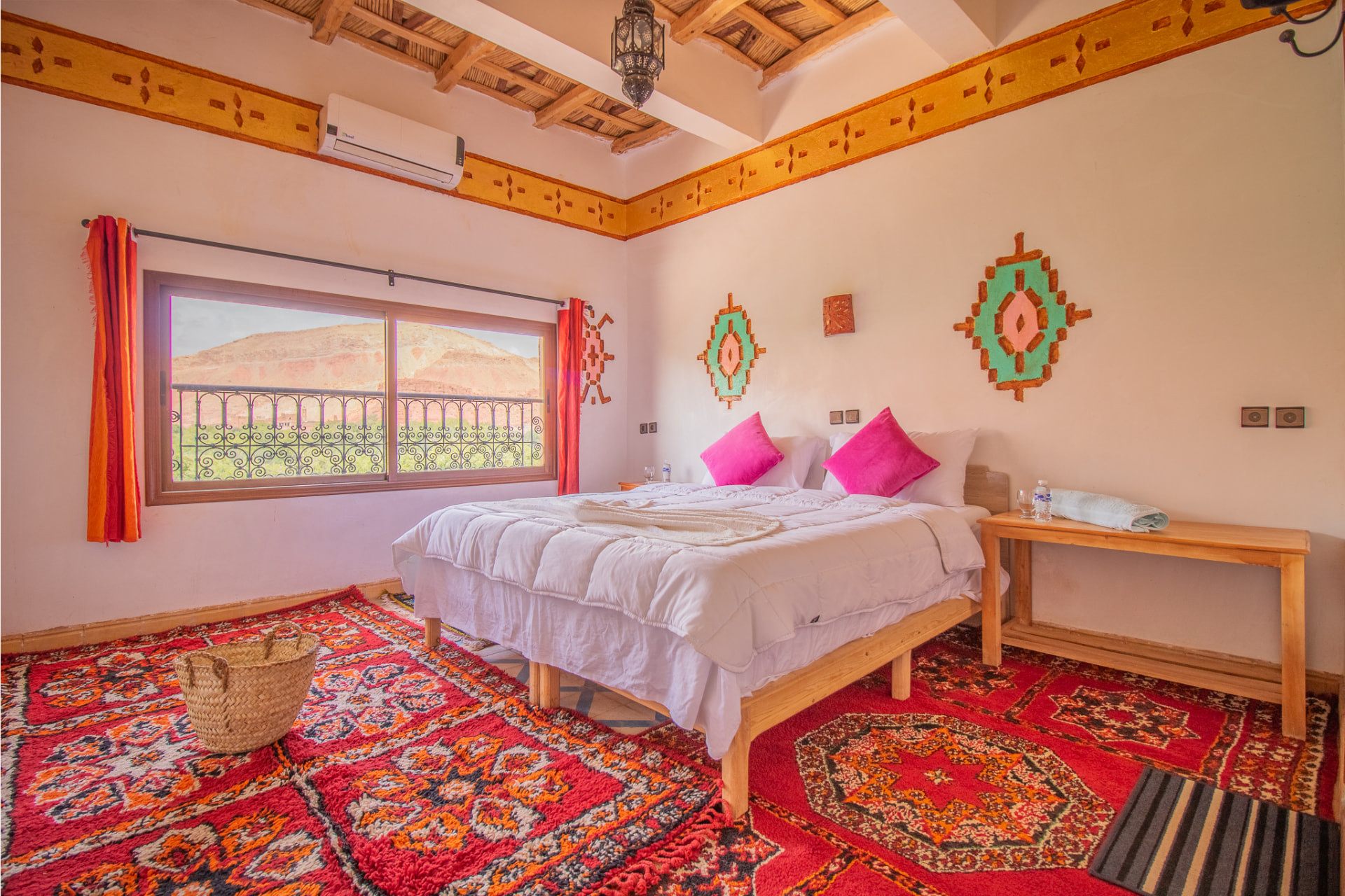 Double Room — Valley View at Hotel Awayou Valée Rose in Boutghrar, Rose Valley