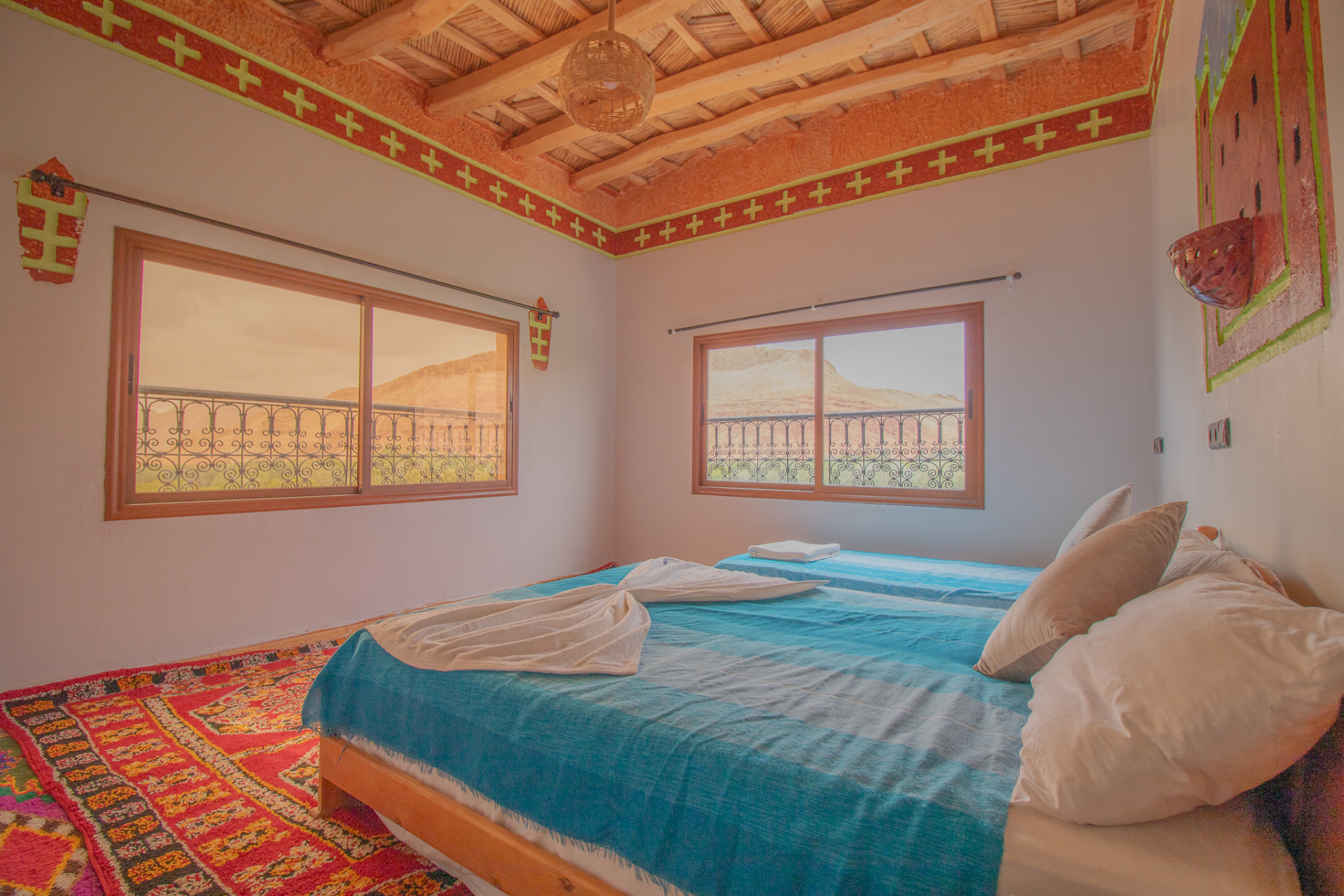 Triple Room — Kasbah View at Hotel Awayou Valée Rose — photograph 3 of 5